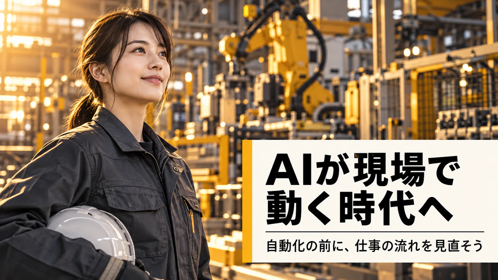 AIが現場で動く時代へ